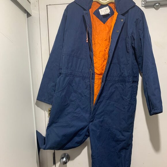 VINTAGE FRACASSI ORIGINAL WORKWEAR LINED JUMPSUITS SIZE S - Picture 5 of 13